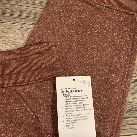 NWT! Lululemon Scuba HR Jogger *sparkle size 10 - Picture 7 of 12